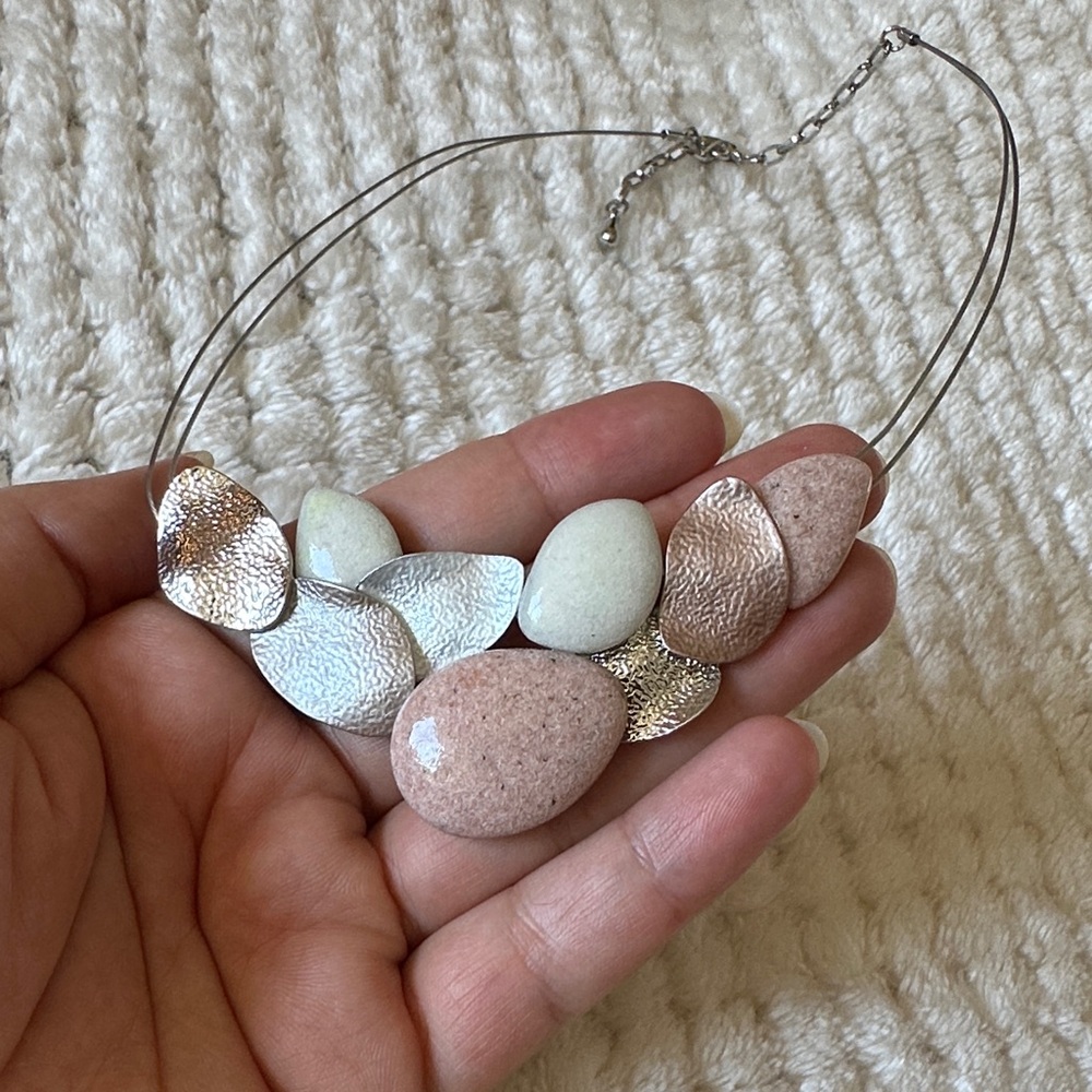 Elegant Multi-Color Stone Necklace